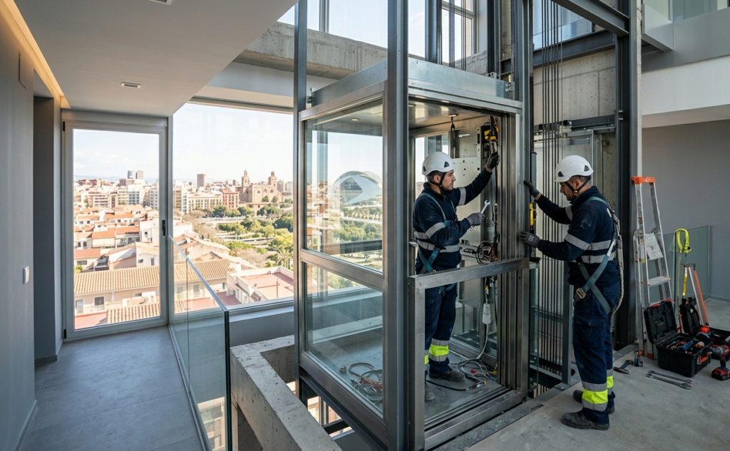 Servicios de instalación de ascensores en Valencia
